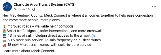 Social ad tailored for another community